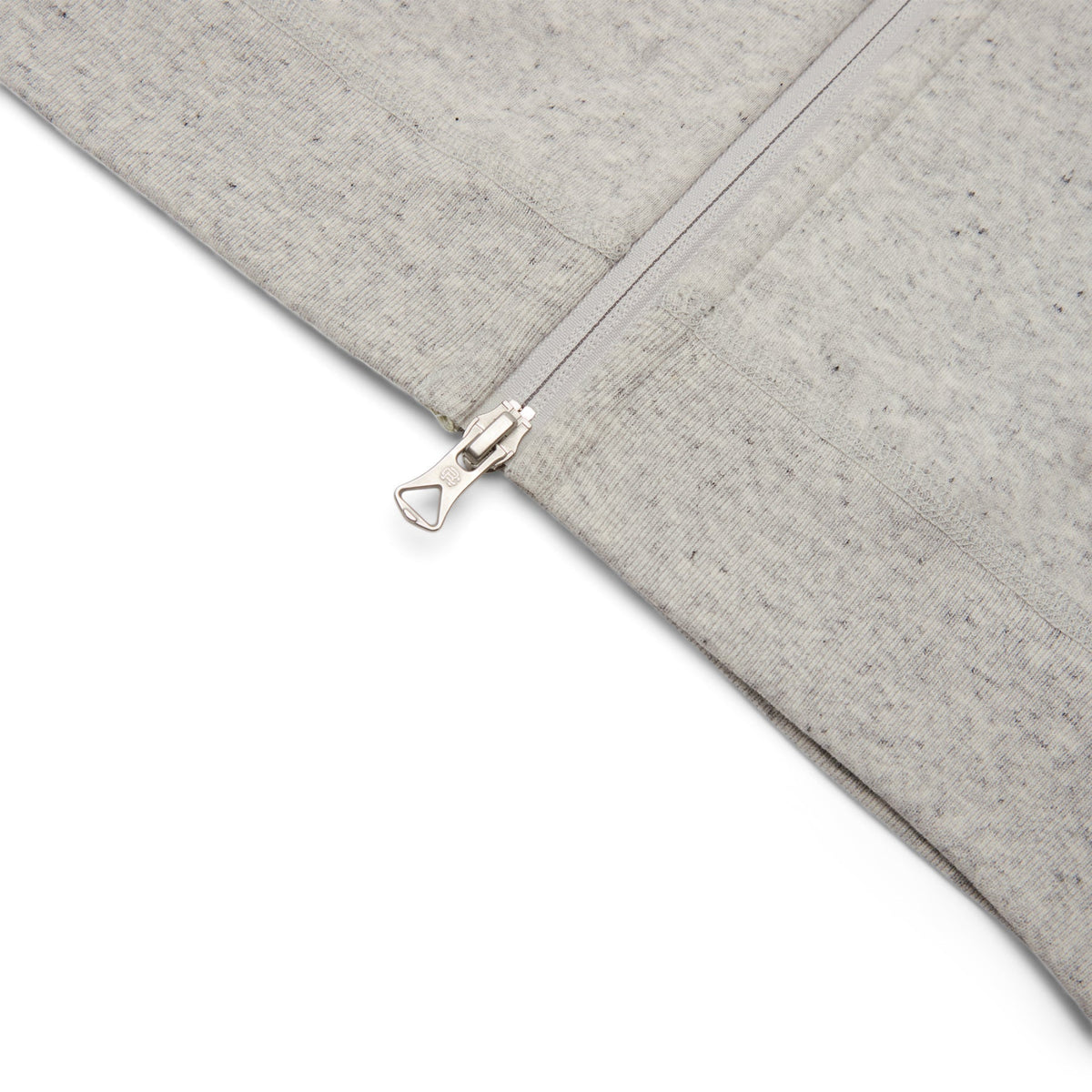 Reigning Champ Reigning Champ Bonded Interlock Full Zip Hoodie (Heather Grey)