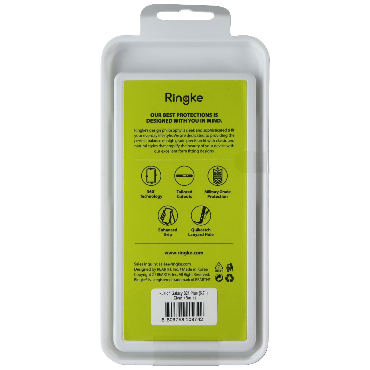 Ringke Fusion Series Case for Samsung Galaxy (S21+) - Clear - New