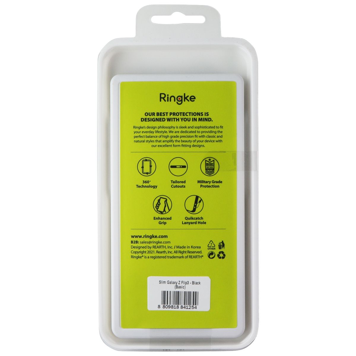 Ringke Slim Series Case for Samsung Galaxy Z Flip3 5G - Black - New