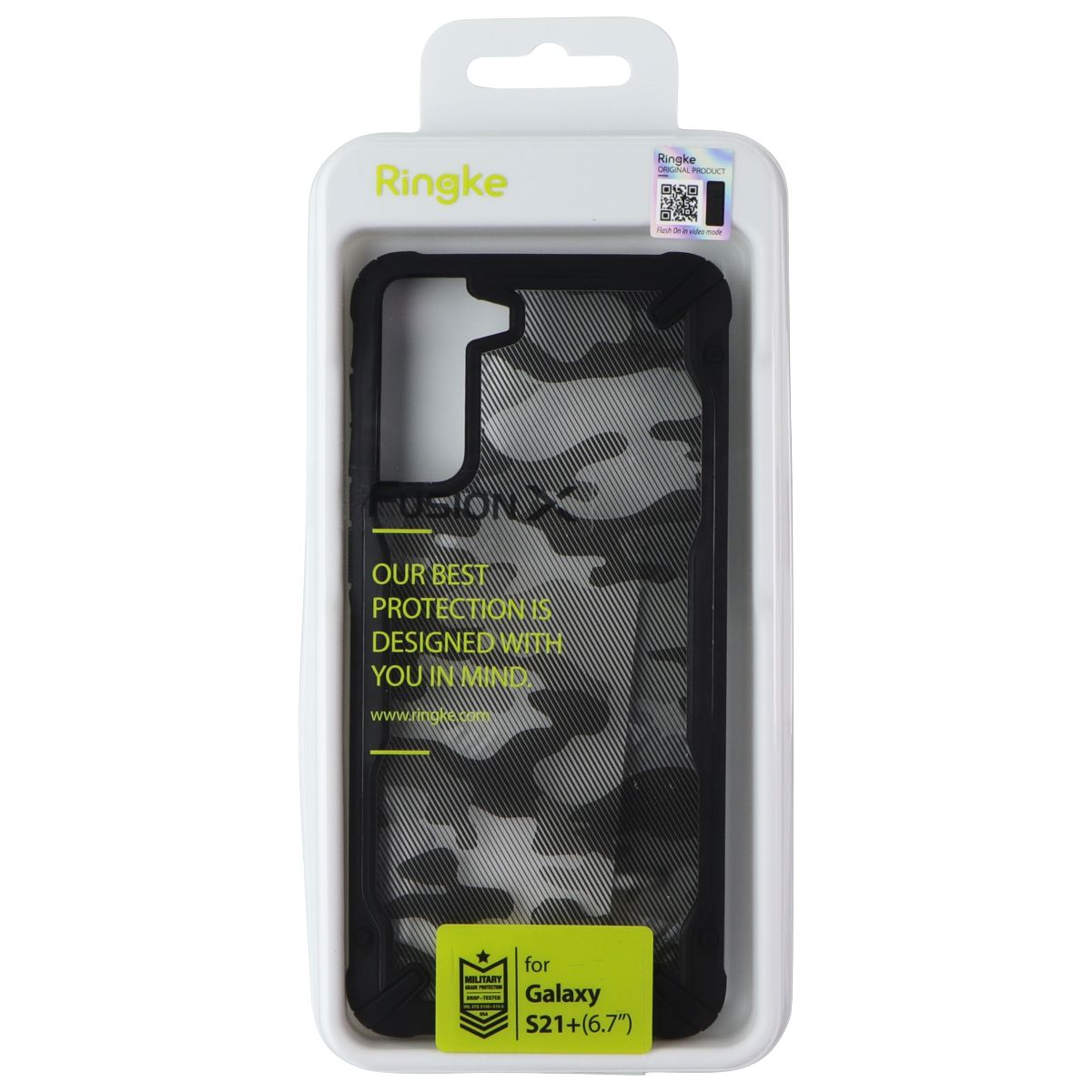 Ringke Fusion X Series Case for Samsung Galaxy S21+ (Plus) - Black Camo - New