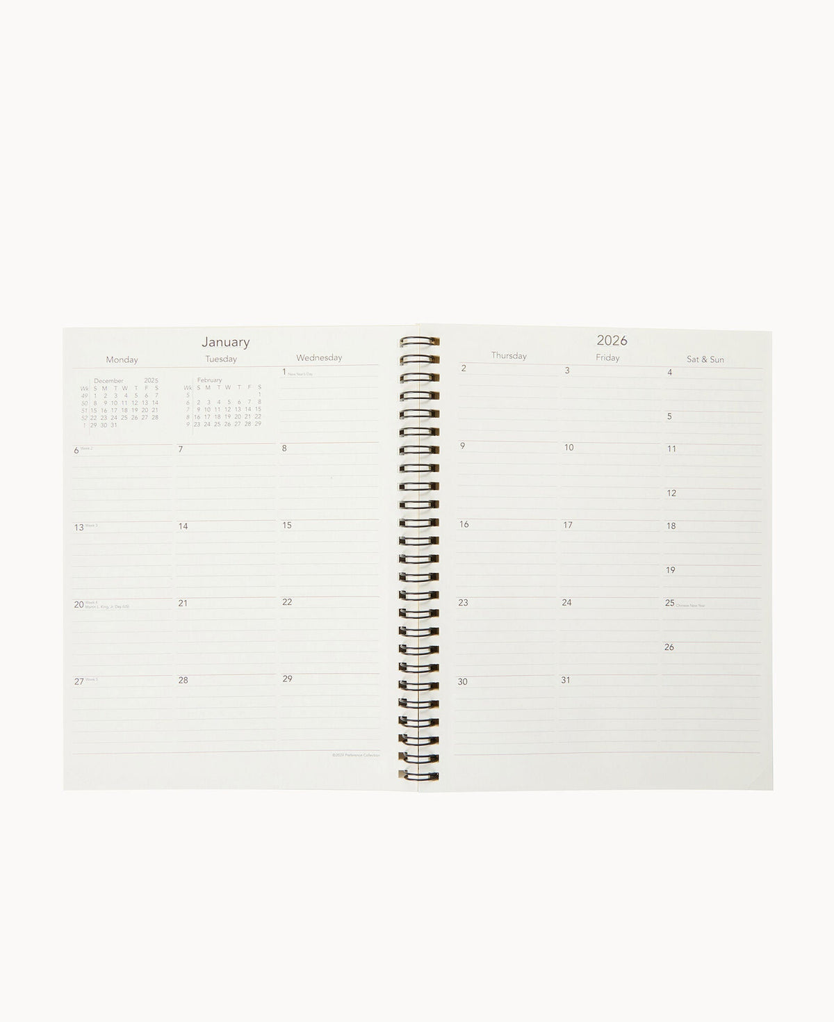 Refills 2026 Large Spiral Planner For W05