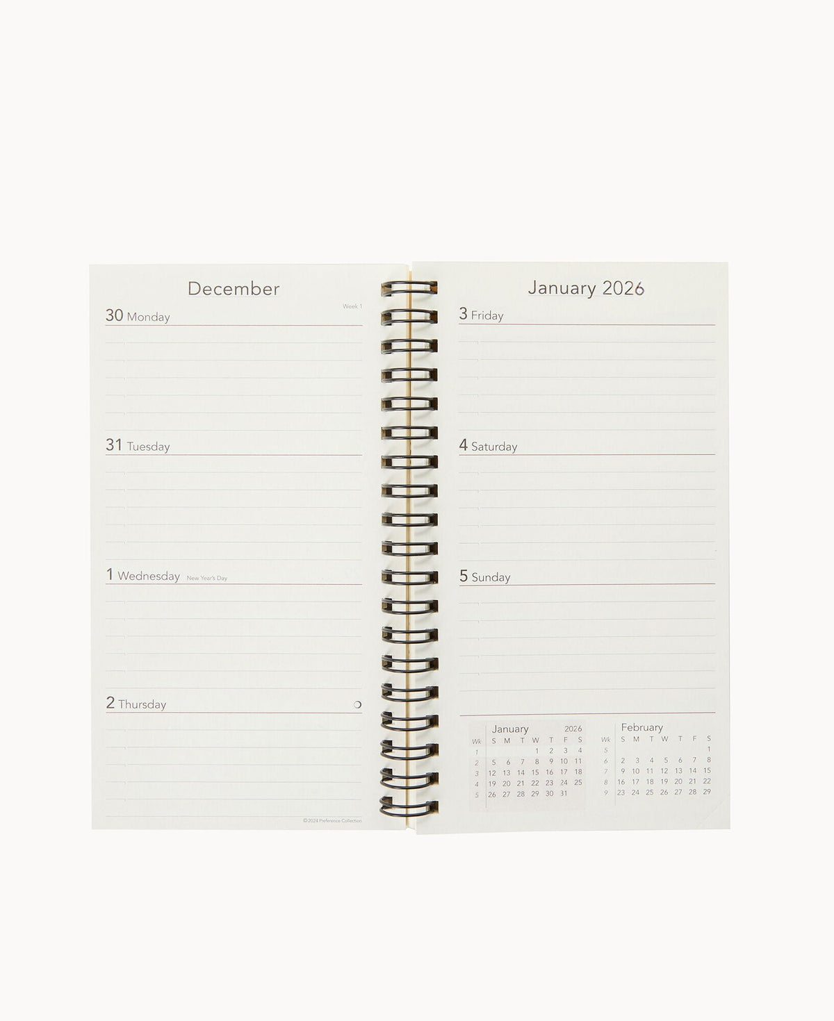 Refills 2026 Small Spiral Planner