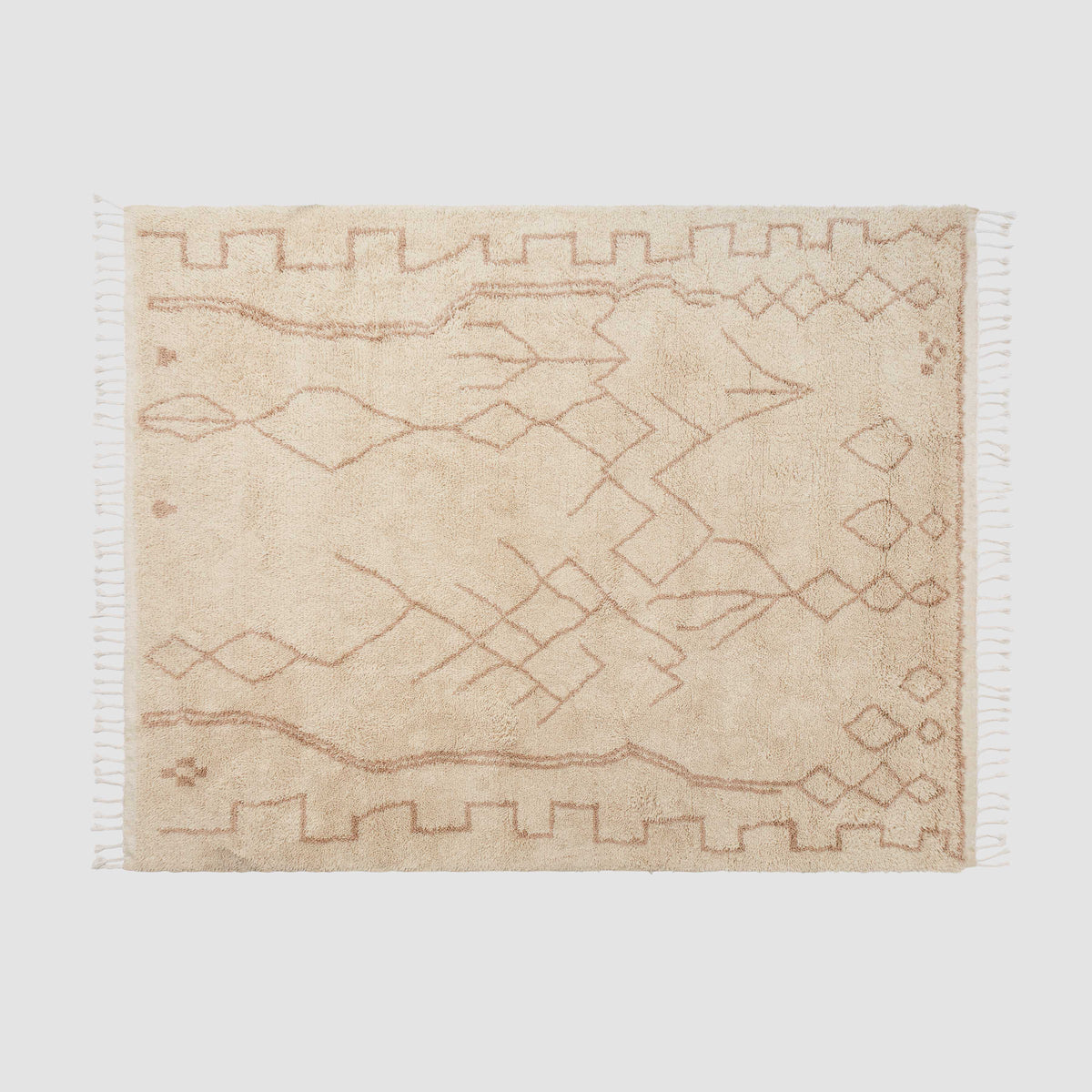 Rahim Hand-Knotted Beni Ourain Area Rug
