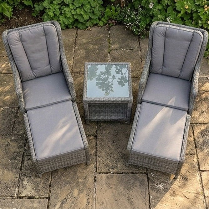 Paris 2 Seater High Back Recliner Comfort Set
