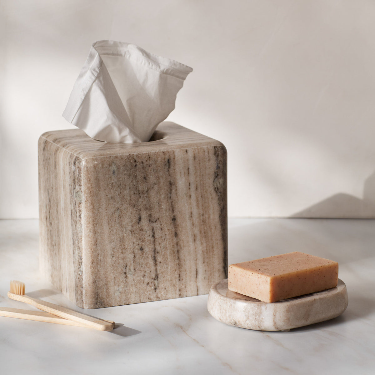 Riya Marble Tissue Box