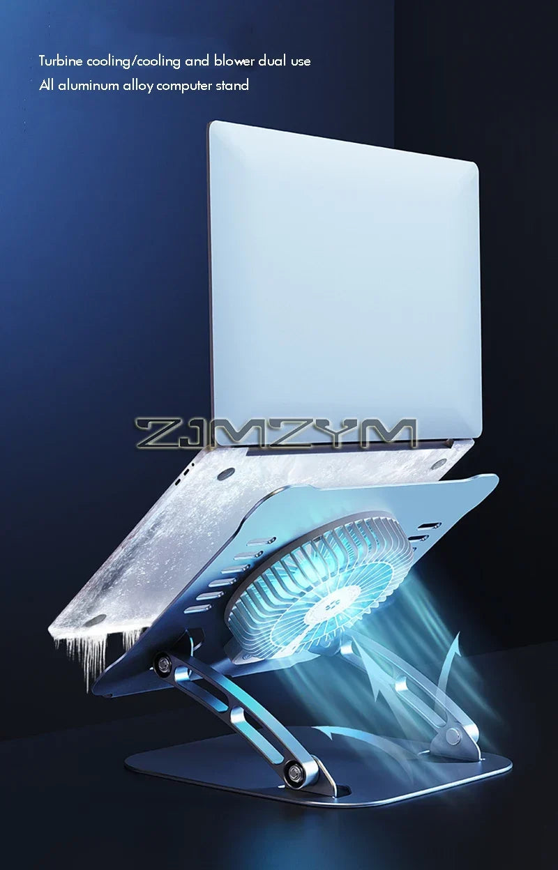 Aluminum Laptop Stand with Cooling Fan