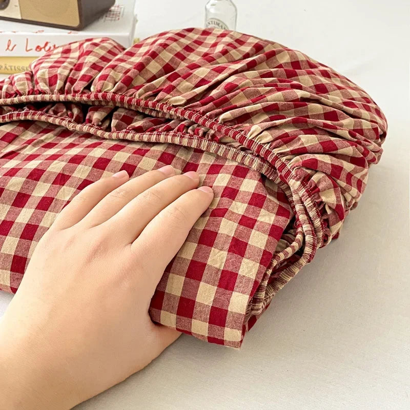 Pure Cotton Fitted Soft Mattress Cover for Kids & Adults