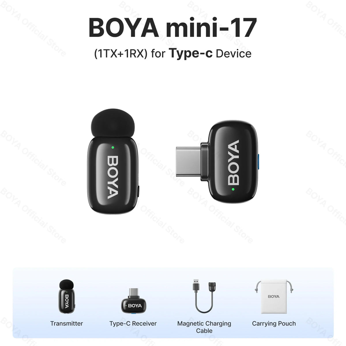 BOYA Mini Wireless Lavalier Lapel Microphone