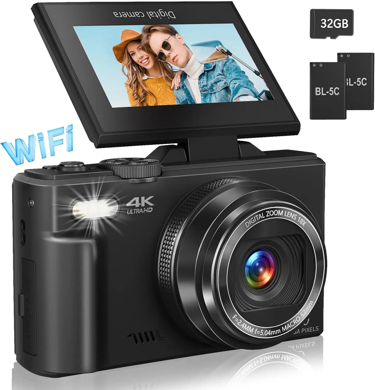 18X Zoom 4K Digital Camera