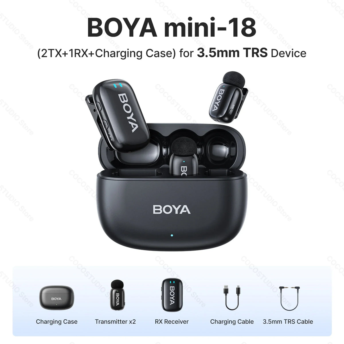 BOYA Mini Wireless Lavalier Lapel Microphone