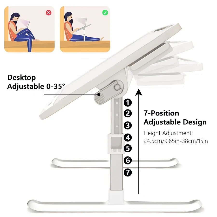 Adjustable Foldable Laptop Desk