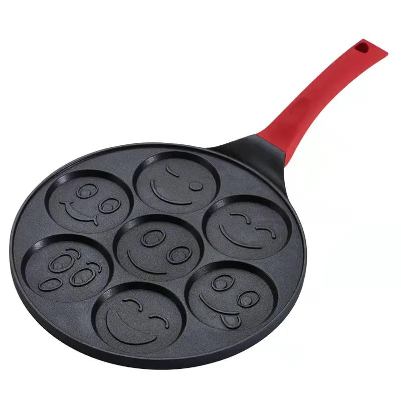 Seven-Hole Breakfast Nonstick Frying Pan