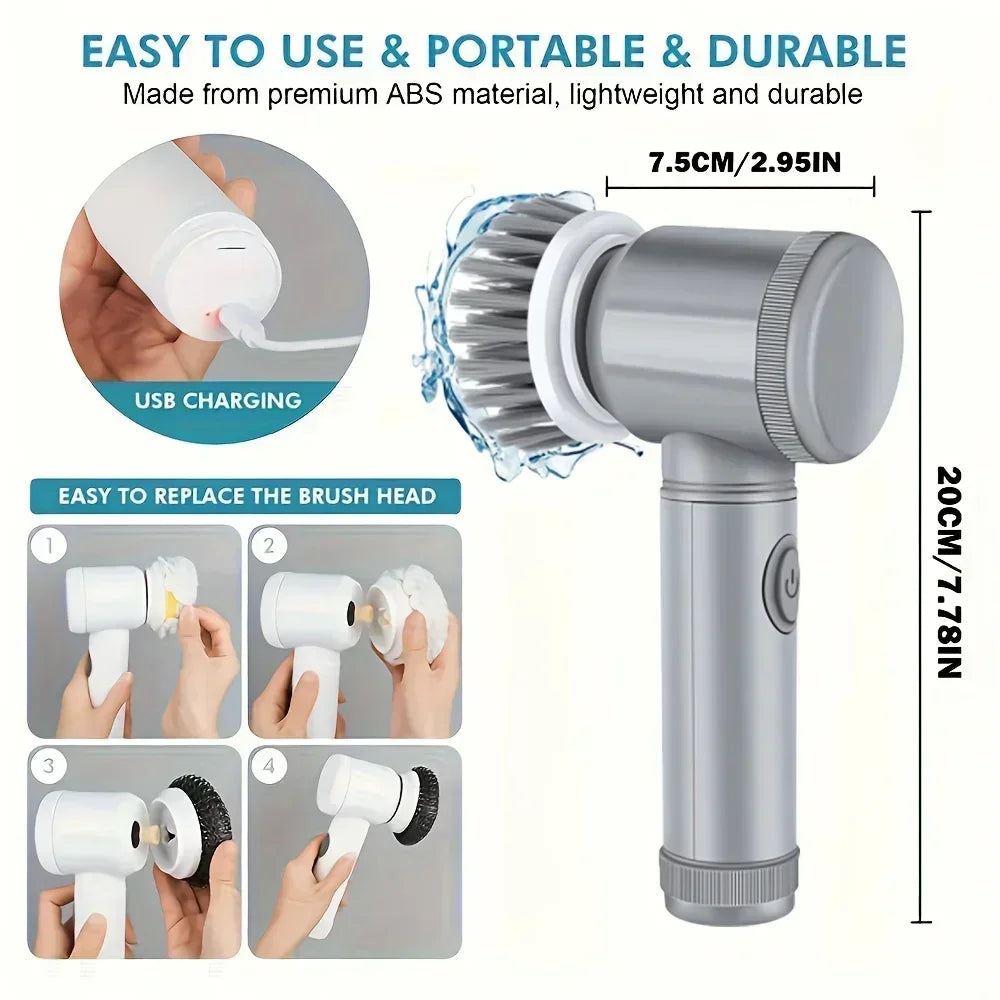 Electric Spin Scrubber Cleaning Brush