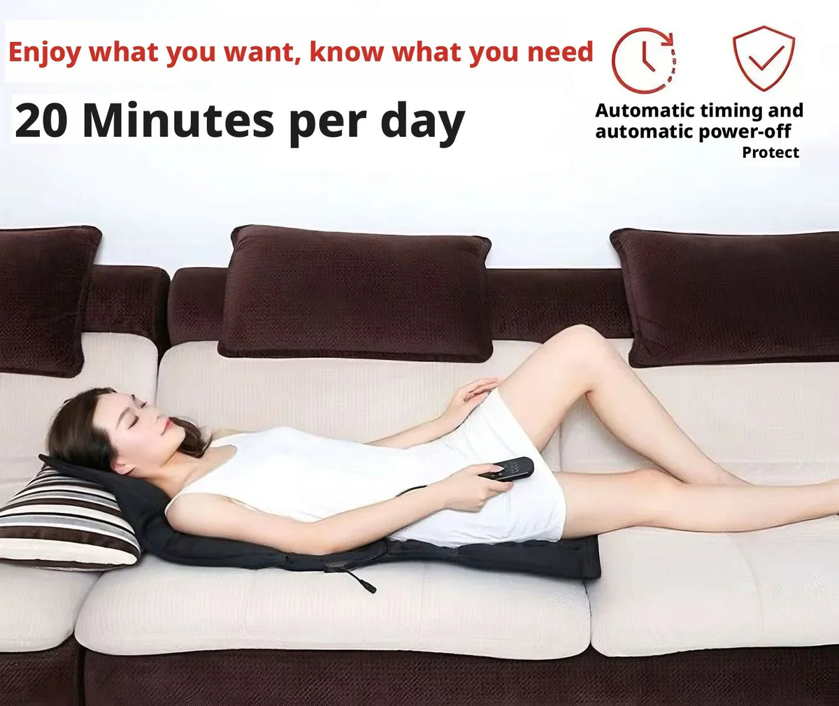 Electric Heating & Vibration Massager for Home & Car