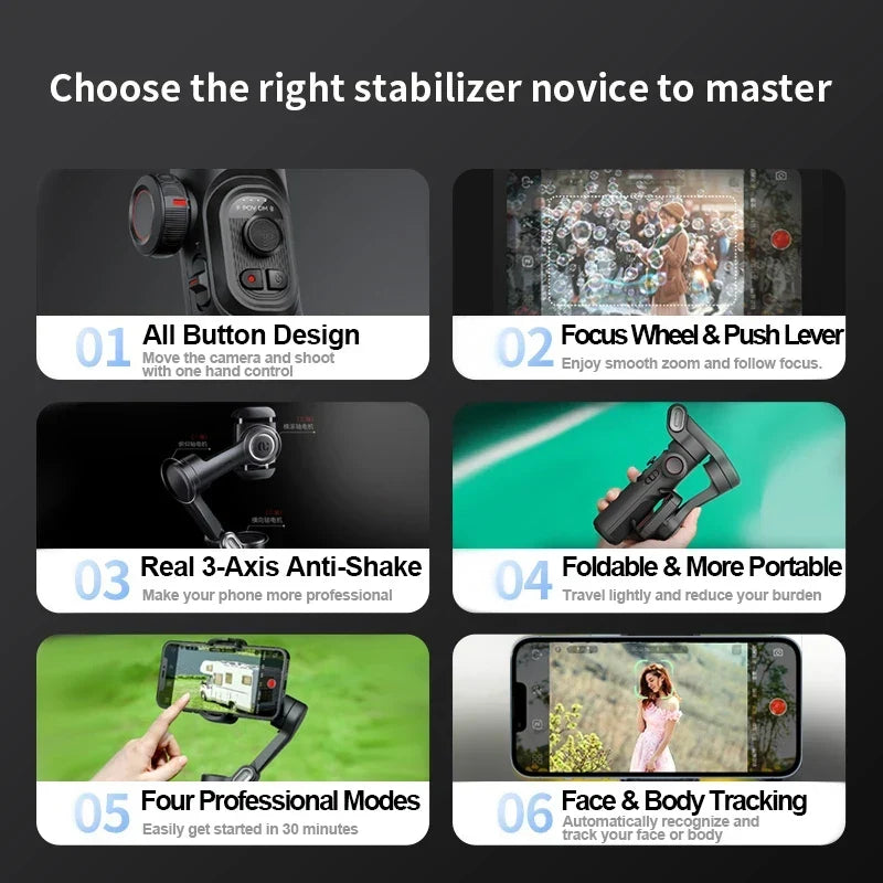 3-axis Smartphone Gimbal Stabilizer