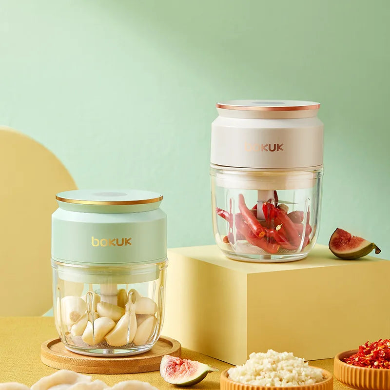 Portable Electric Garlic Crusher & Meat Chopper