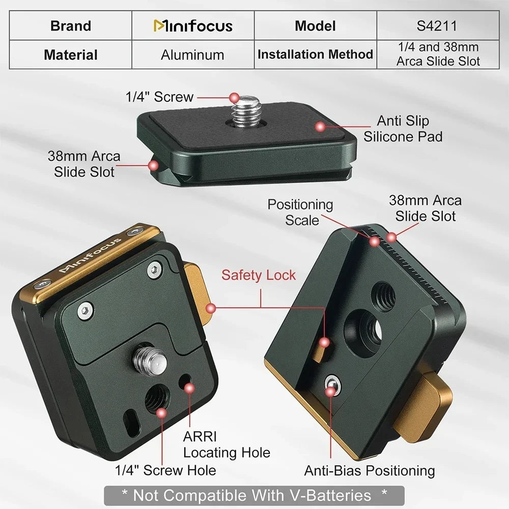 Camera Arca Swiss Quick Release Mount Lock