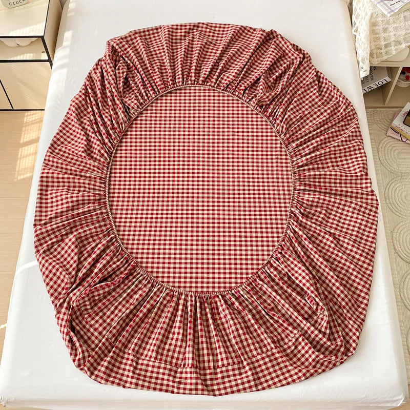Pure Cotton Fitted Soft Mattress Cover for Kids & Adults