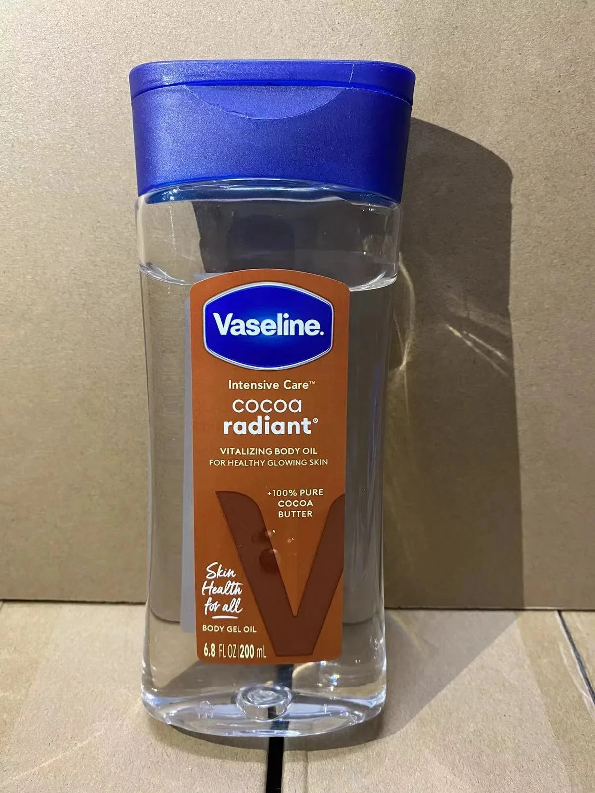 Long-lasting Moisturizing Vaseline Cocoa Body Oil 200ml