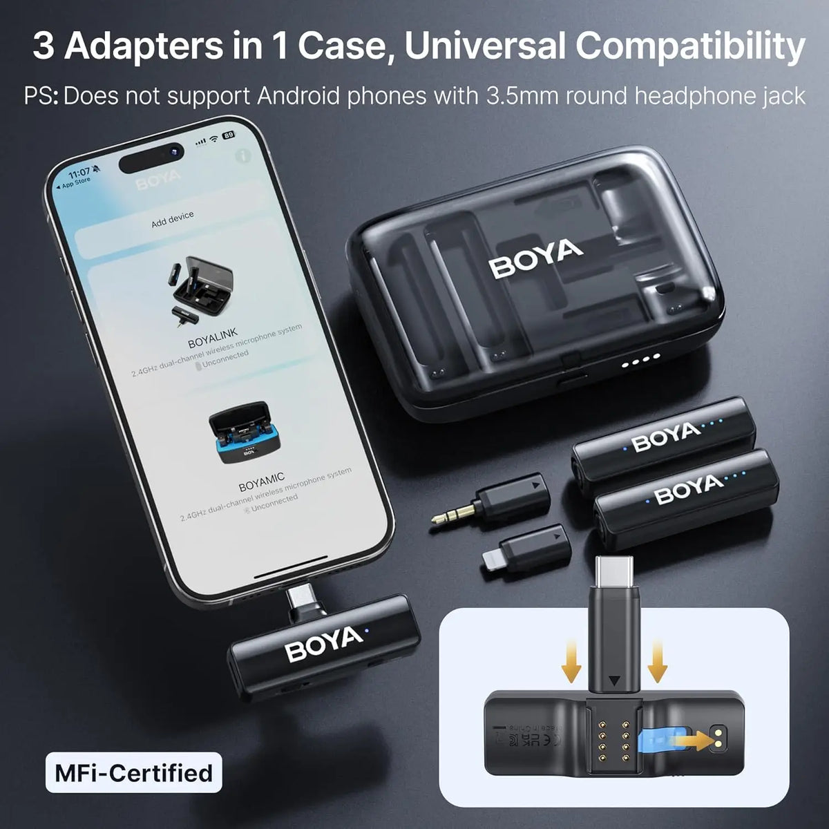 BOYA BOYALINK 2 Wireless Lavalier Microphone