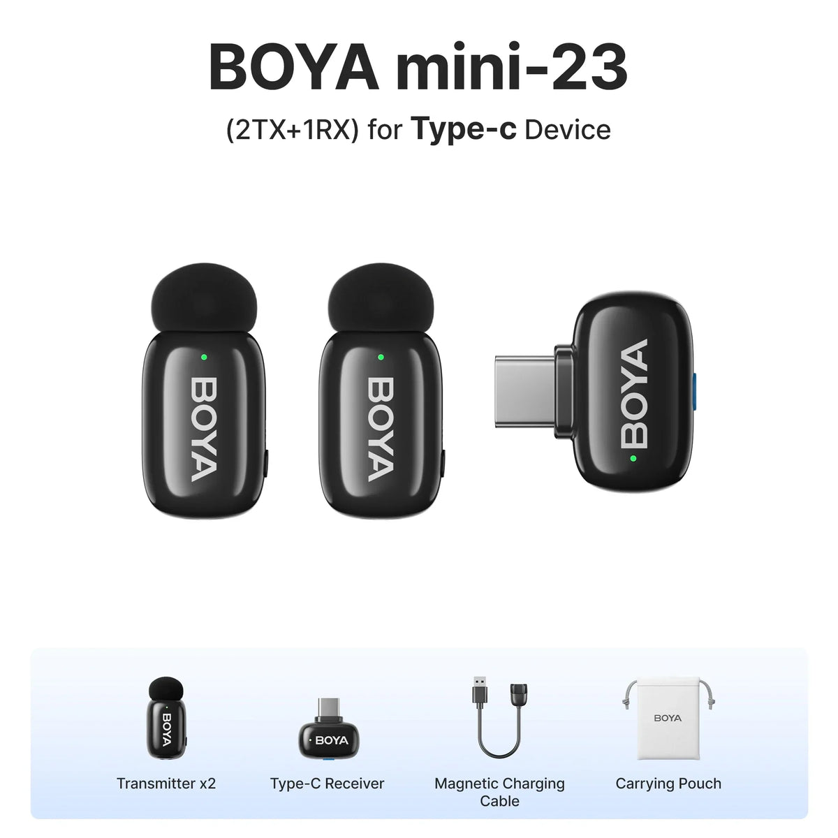 BOYA Mini Wireless Lavalier Lapel Microphone
