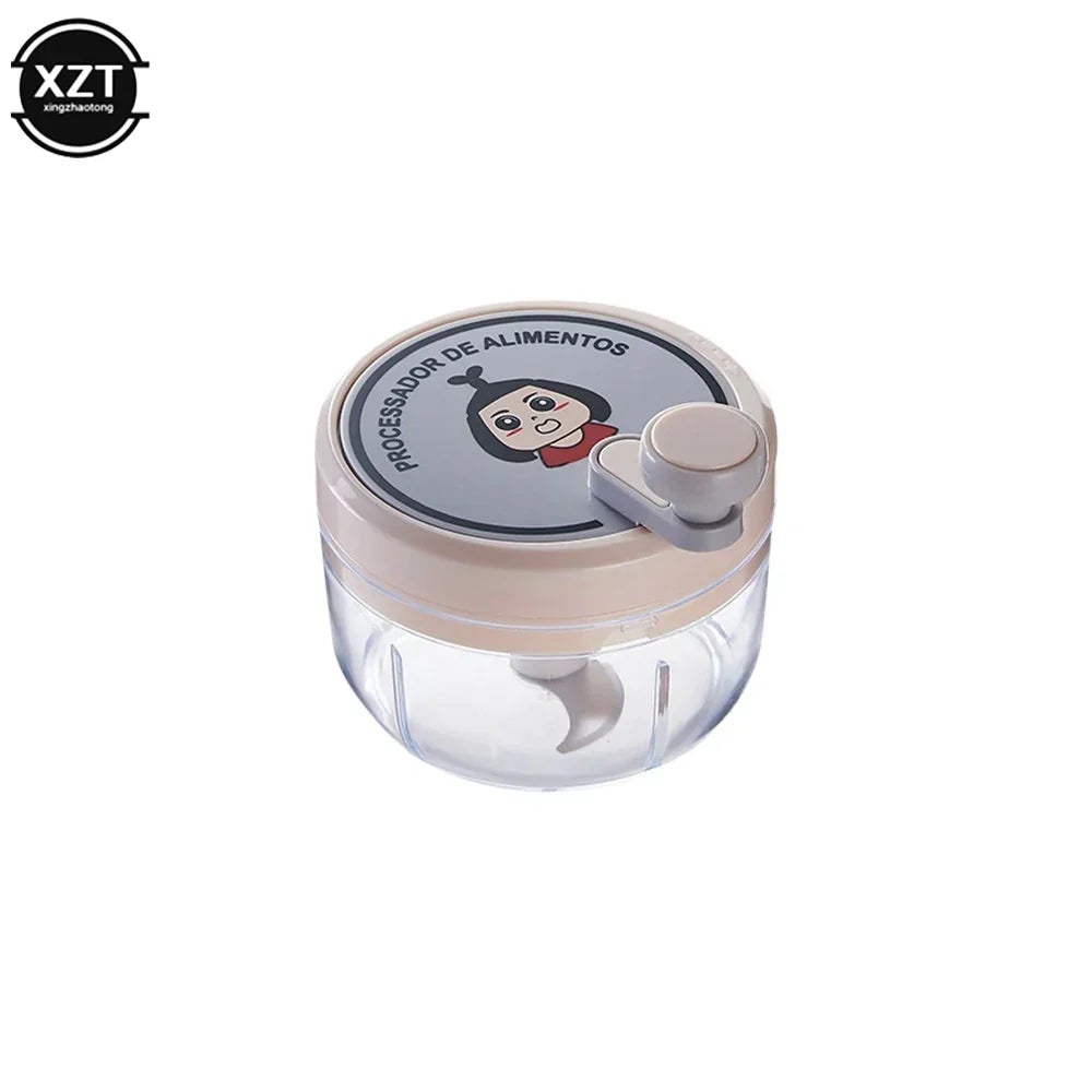 Mini Hand-Cranked Garlic Chopper