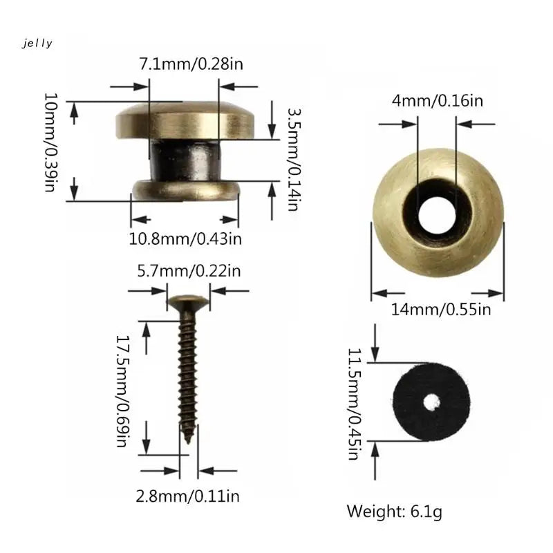 448C Guitar Strap Buttons