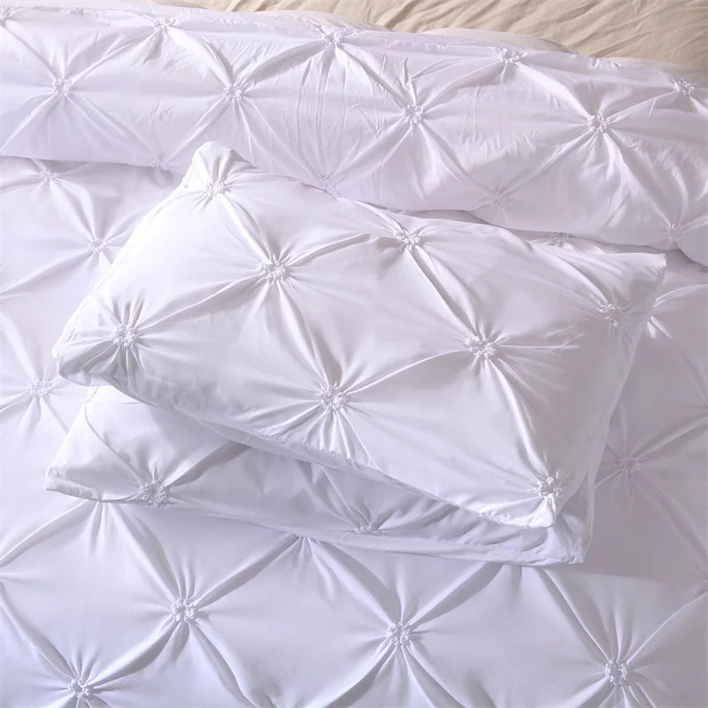 3-Piece Gray Queen Duvet Cover & Pillowcases
