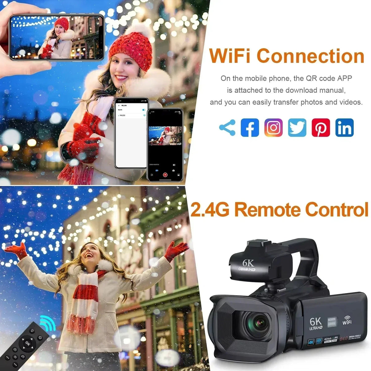 6K Professional Video Camera