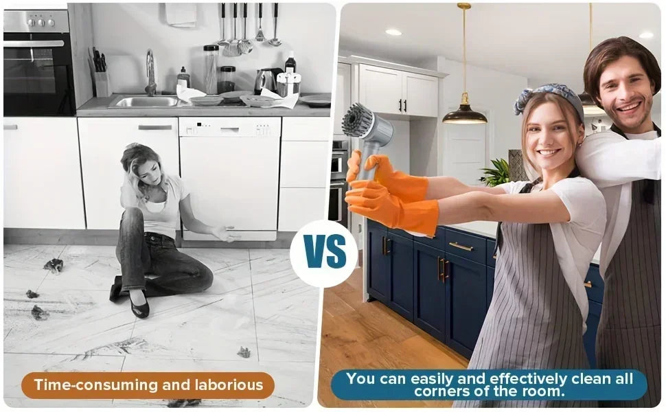 Electric Spin Scrubber Cleaning Brush