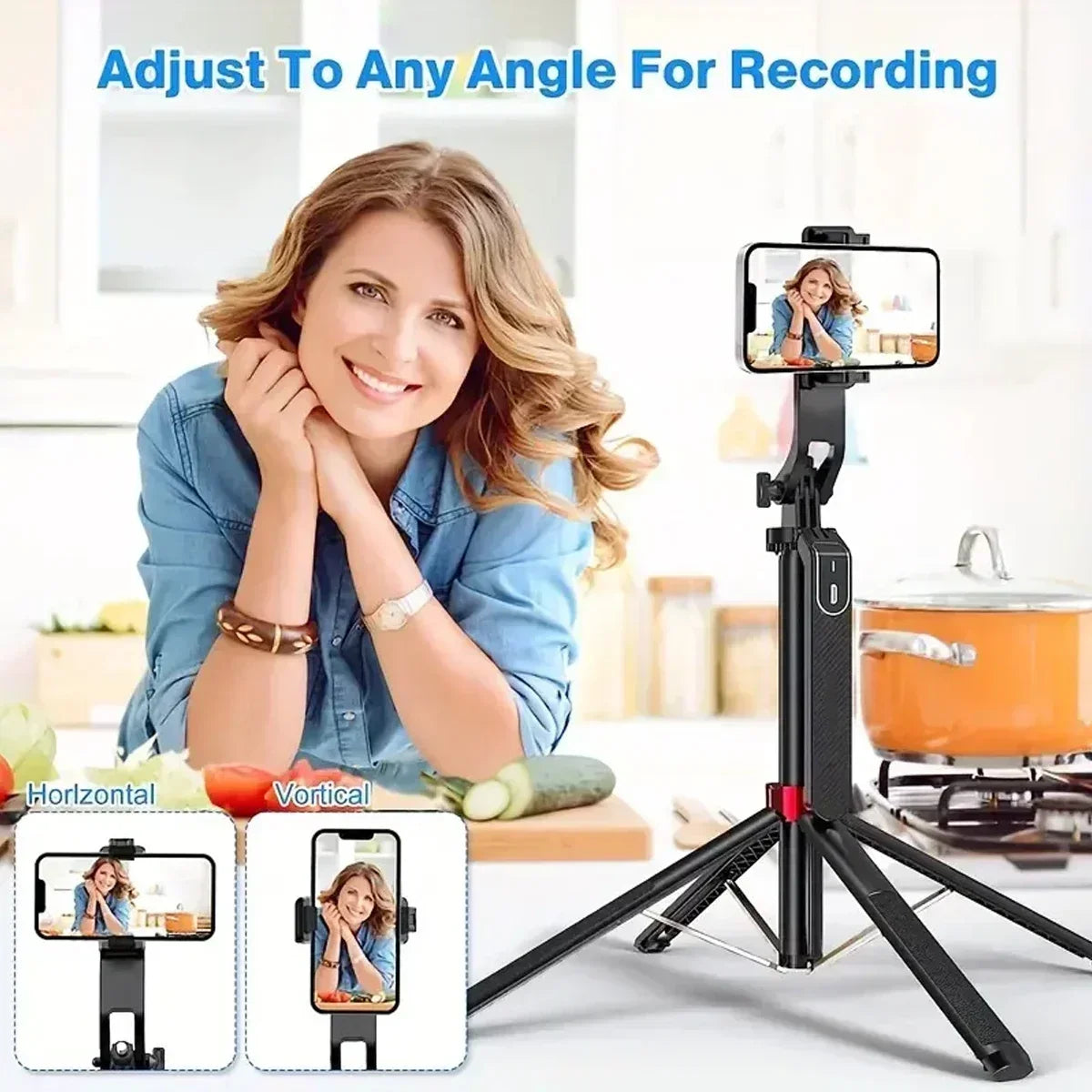 Portable Camera Tripod with Wireless Remote