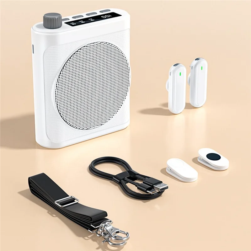 Wireless Megaphone Speaker Voice Amplifier with Lavalier Microphone