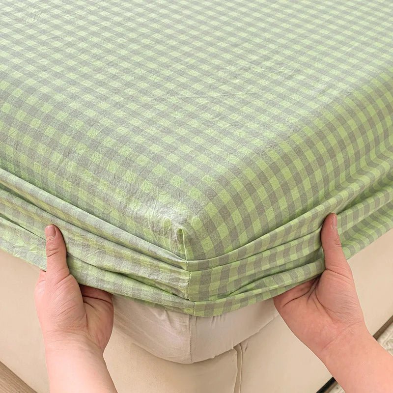 Pure Cotton Fitted Soft Mattress Cover for Kids & Adults
