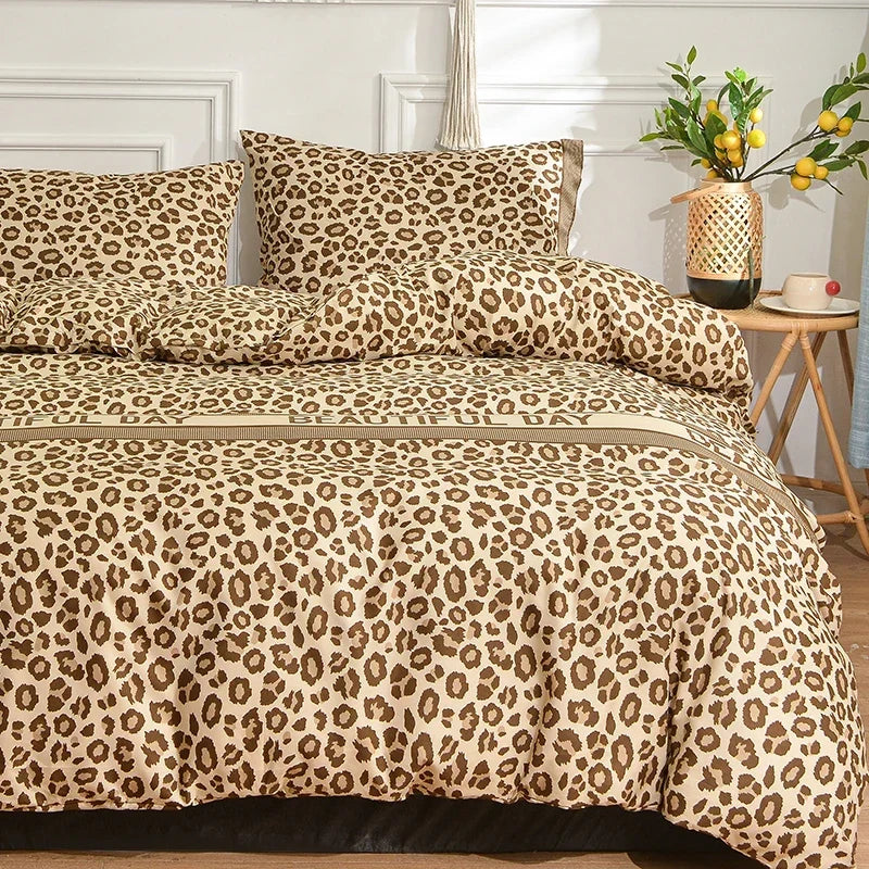 Black Marble Duvet Cover Set