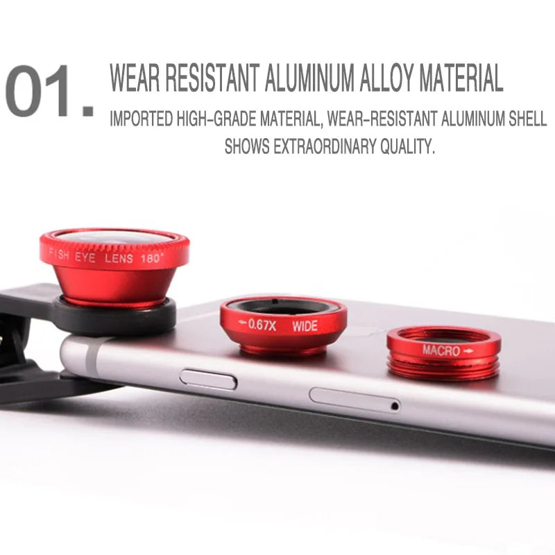 3-in-1 Smartphone Camera Lens Kit