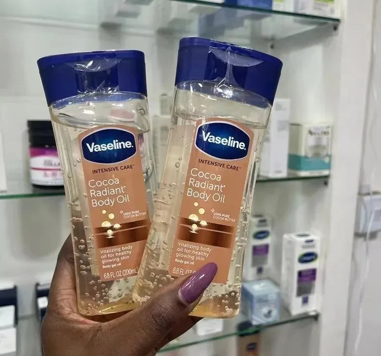 Long-lasting Moisturizing Vaseline Cocoa Body Oil 200ml