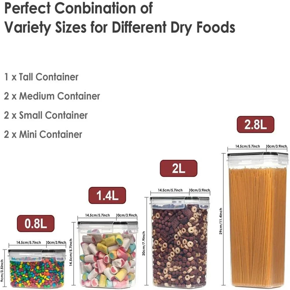 7pcs Airtight Food Storage Containers Set