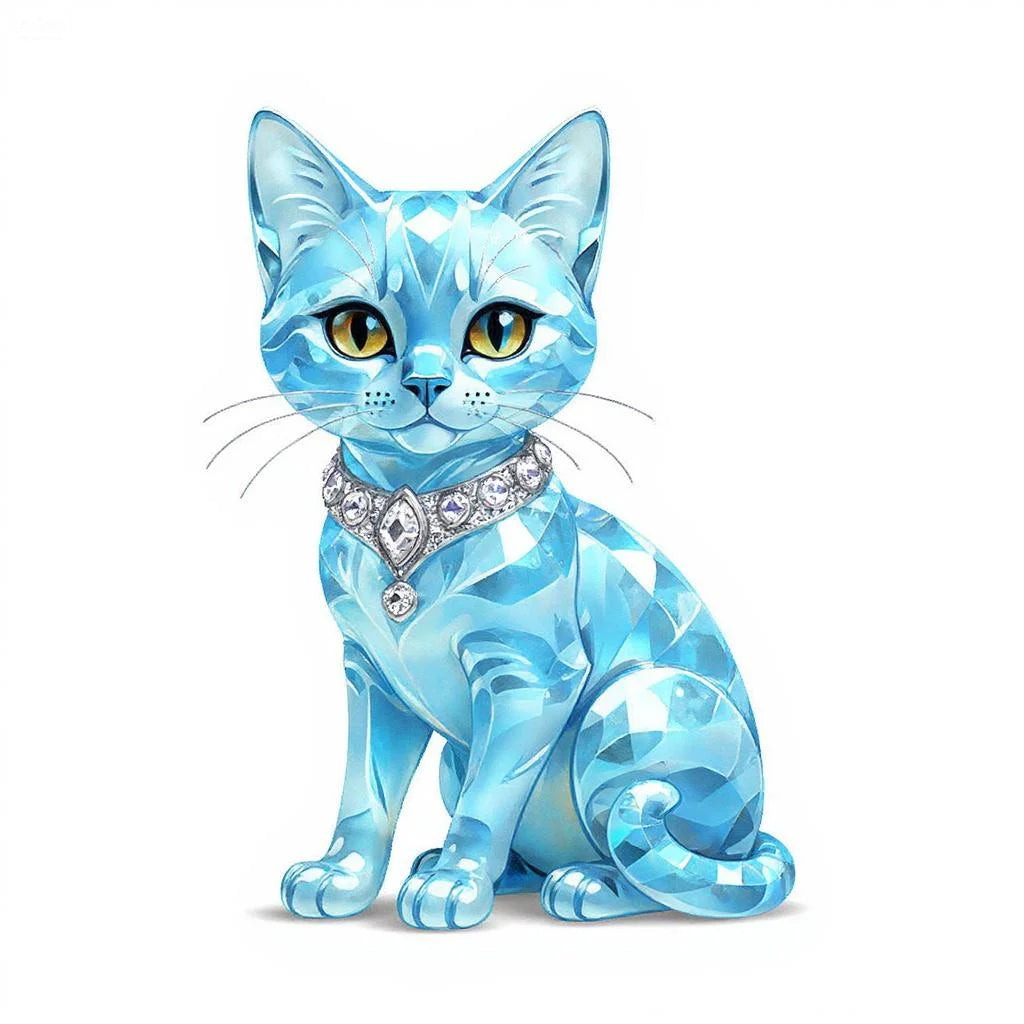 Elegant Exotic Cat Table Decoration Sculptures