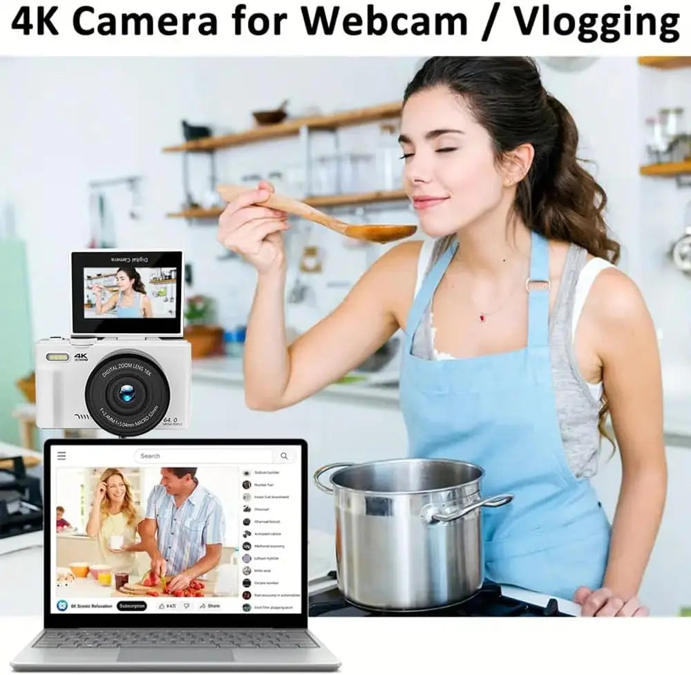 18X Zoom 4K Digital Camera