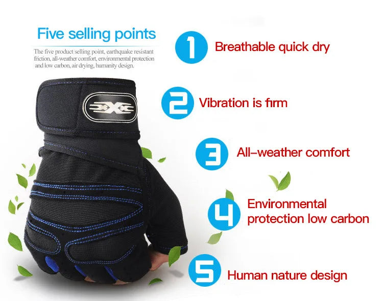 Weight Lifting Wristband Gloves