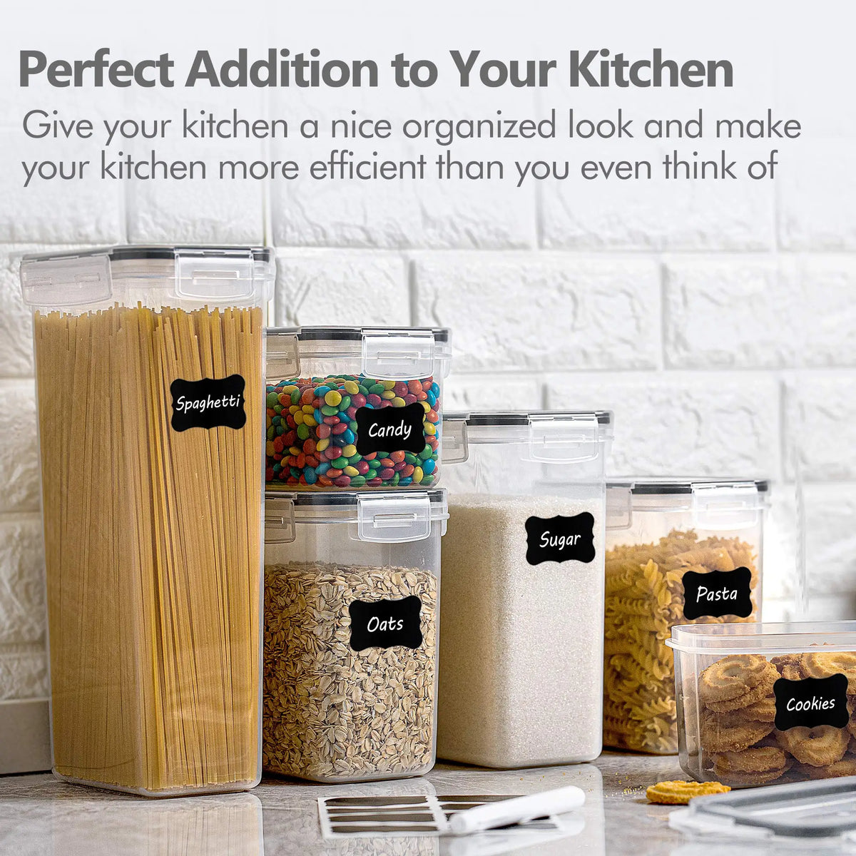 5Pcs Food Storage Containers with Lids
