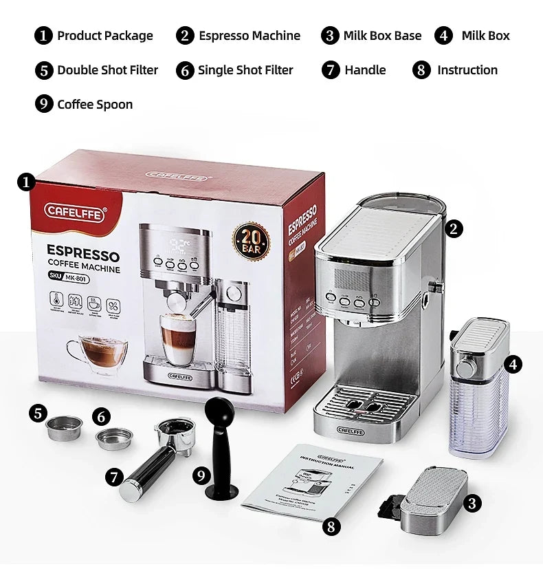 Cafelffe 3-in-1 Automatic Coffee Machine