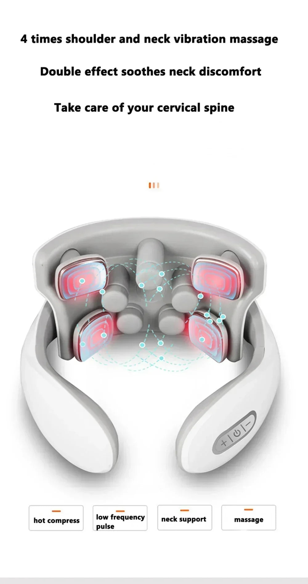 Heat Vibration Neck Massager