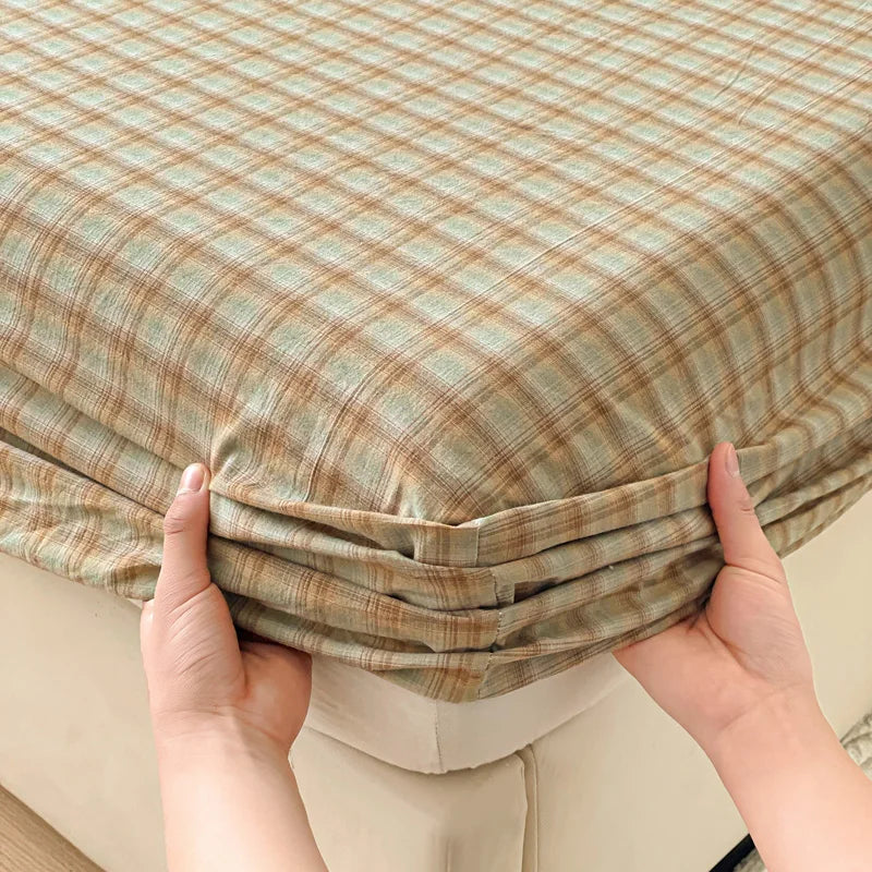Pure Cotton Fitted Soft Mattress Cover for Kids & Adults