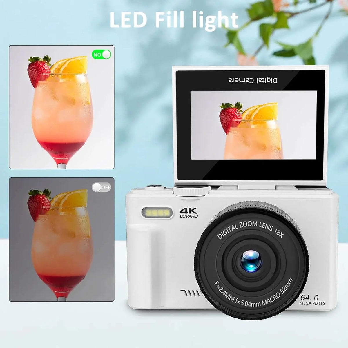 18X Zoom 4K Digital Camera