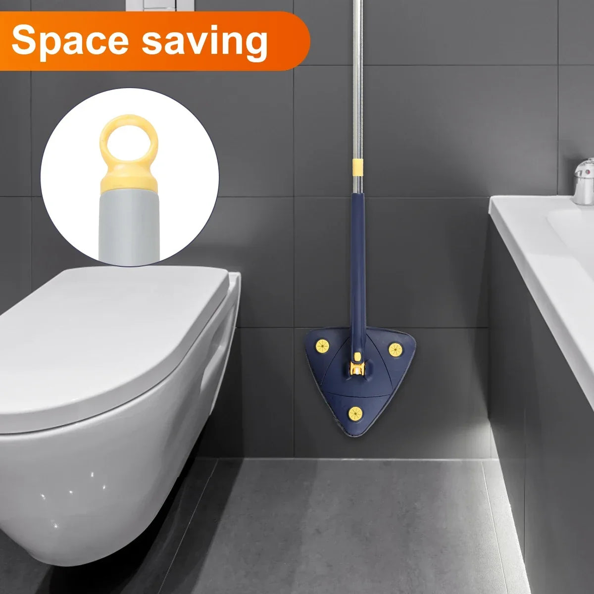 Telescopic Triangle Mop 360° Rotatable