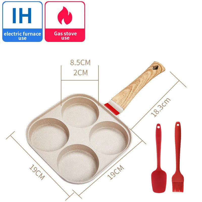 Four-Hole Egg Pancake Frying Pan