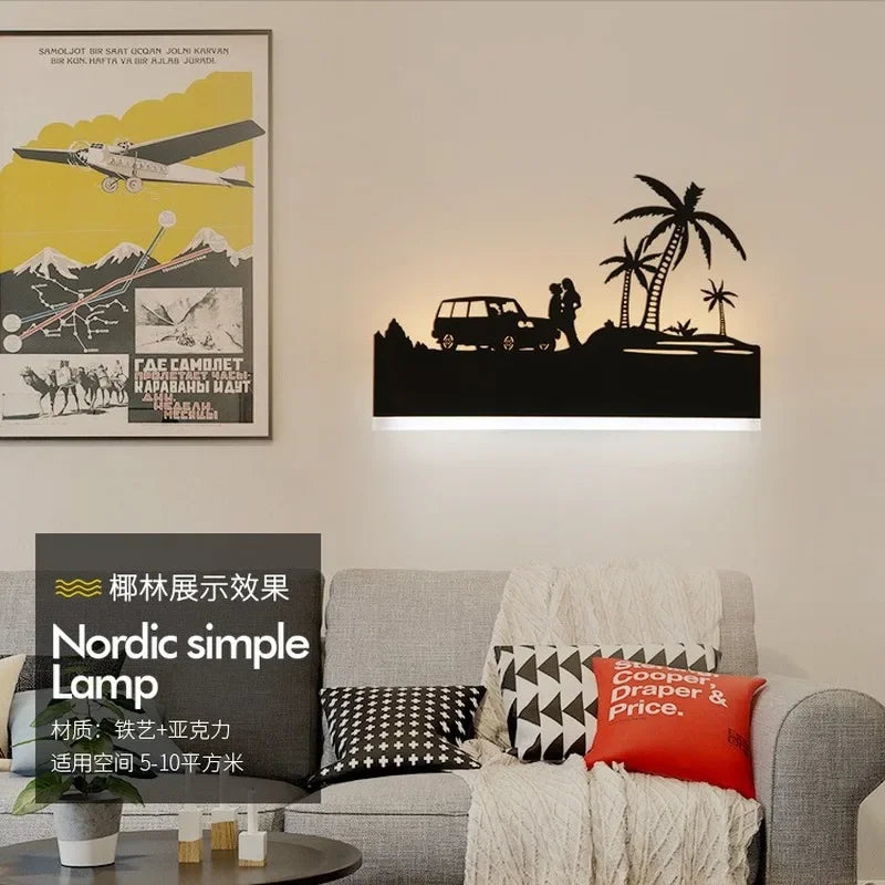 Sonce Black Wall Lamp