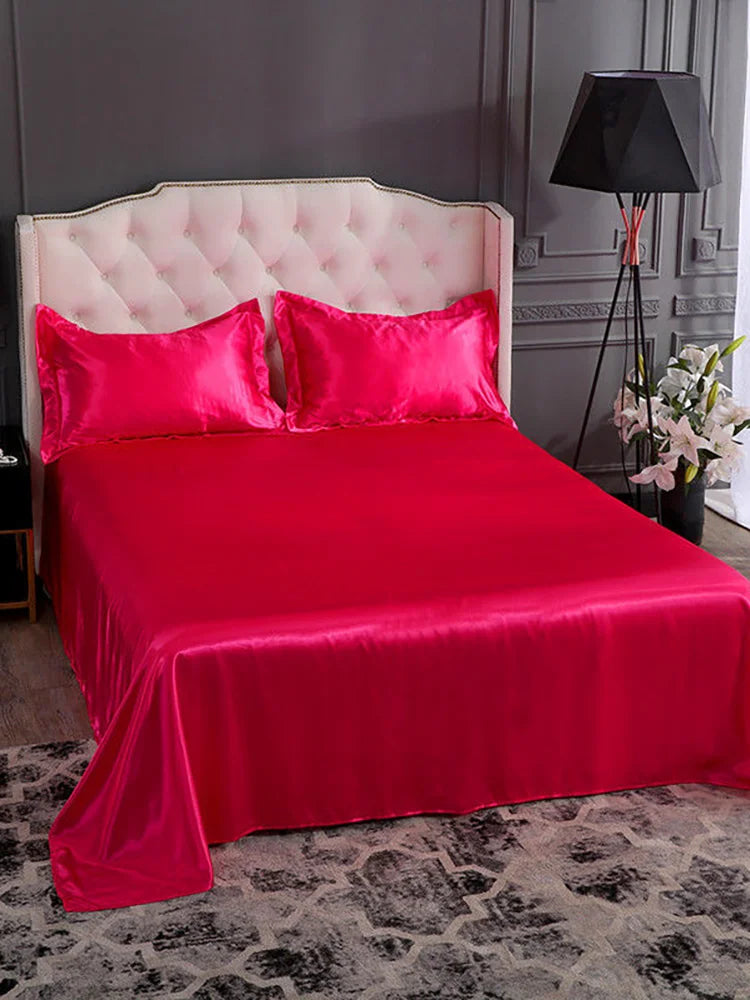 Luxury Rayon Satin Bedsheet Set