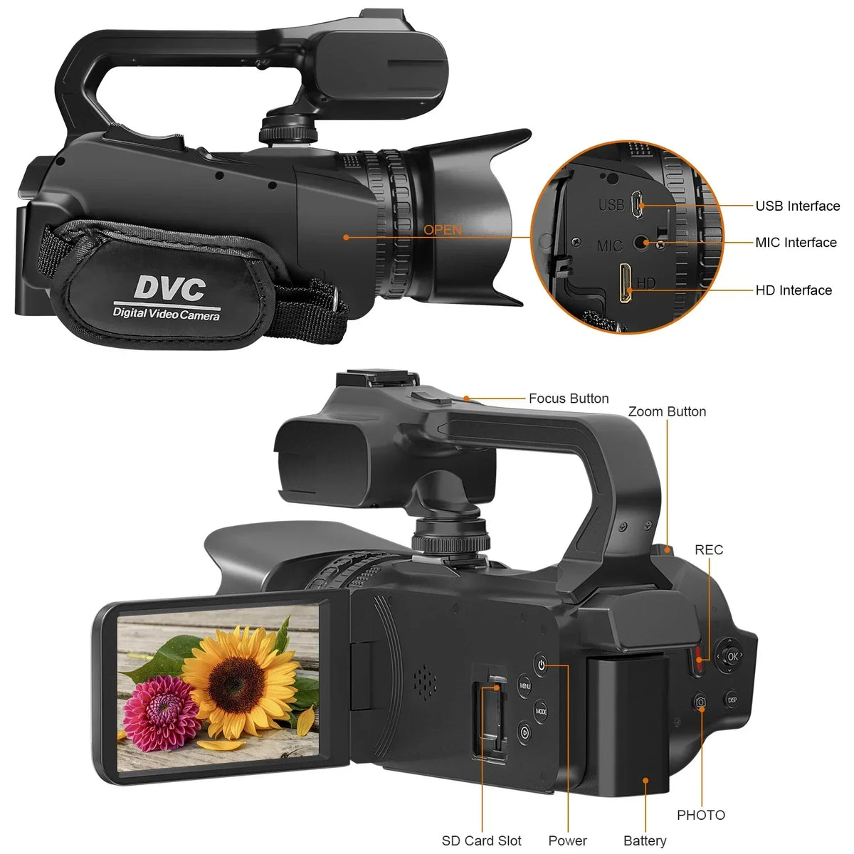 6K Professional Video Camera